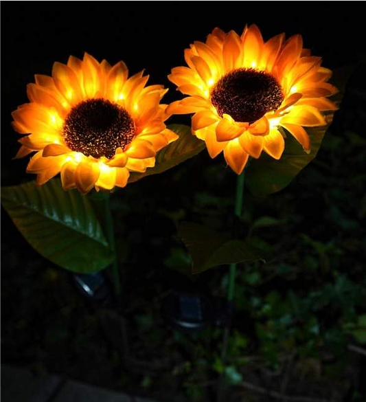 Artificial Sunflower Solar Garden Stake Lights
