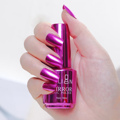 2024 Glamorous Metallic Mirror Chrome Nail Art Polish