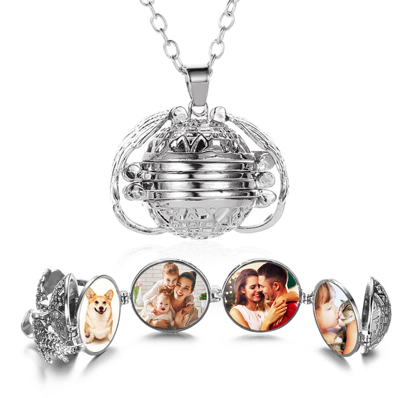 Mother's Day gift💕- Expanding Photo Locket Necklace 6 Pictures Chain Necklaces
